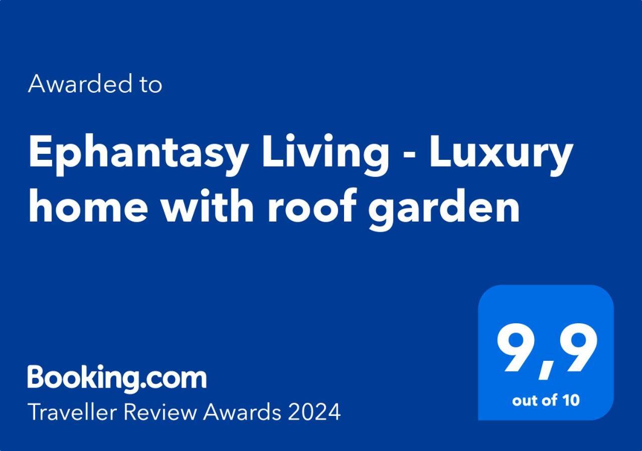 Ephantasy Living - Luxury Home With Roof Garden Kalamaki  Ngoại thất bức ảnh